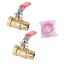 Strong Brass Ball Valves Set with Smooth Operation-4 points set
