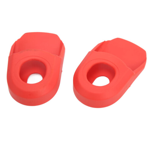 Red Silicone Bike Crank Protector 2PCS