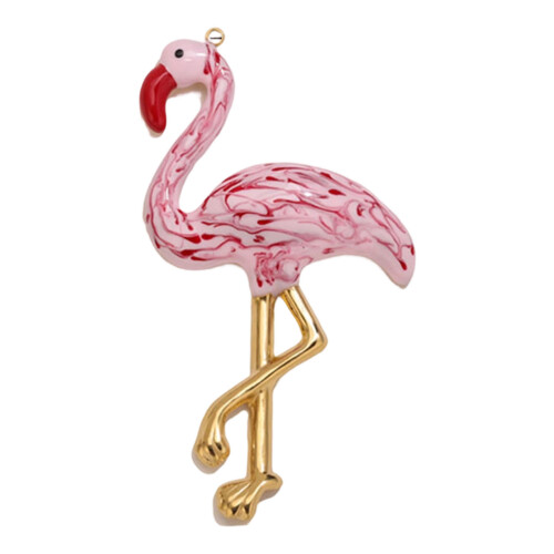 Multicolor Flamingo Pendant Beading Project Accessory-Pink