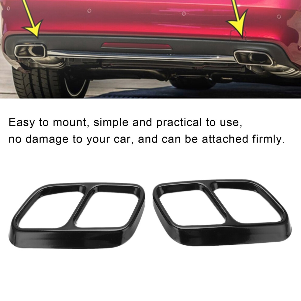 Quad Exhaust Trim For Mercedes Cls Black 7340572700605