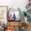 Sac à cordon de Noël en polyester et coton imprimé 2
