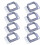 Fence Wall Mount Bracket Replacement Double Flange-8 pieces 1