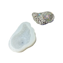 Elegante gevleugelde siliconen-diamant. liefde vleugel.