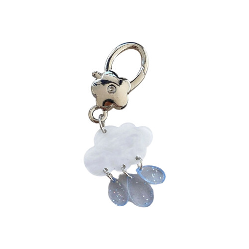 Mooie Star Moon Cloud sleutelhouder legering druppel hanger-C