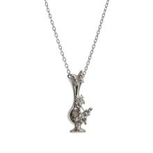 Collier vase papillon bohème élégant, chaîne de clavicule,