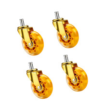 Multifunctionele 3-inch meubelwielen met soepel glijdend-4 goud
