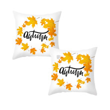 Capa de almofada Xubond Harvest com estampa de bordo, 45x45 cm (18x18 polegadas)