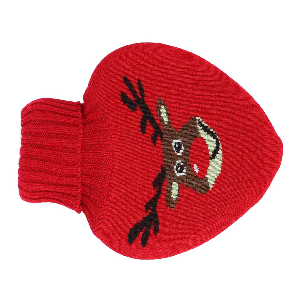 800ml Hot Water Bottle Knitted Cover