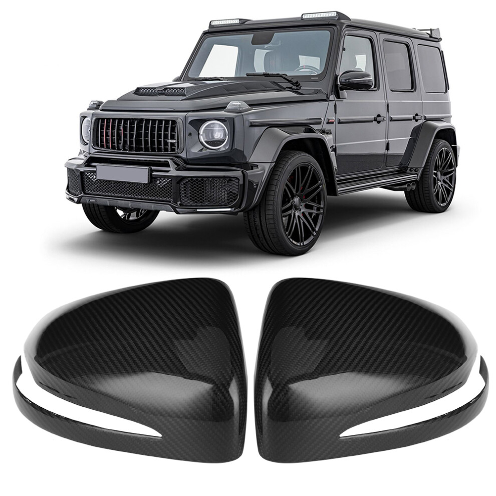 Carbon Fibre Mirror Cover For Mercedes G63 G500 7340572698797