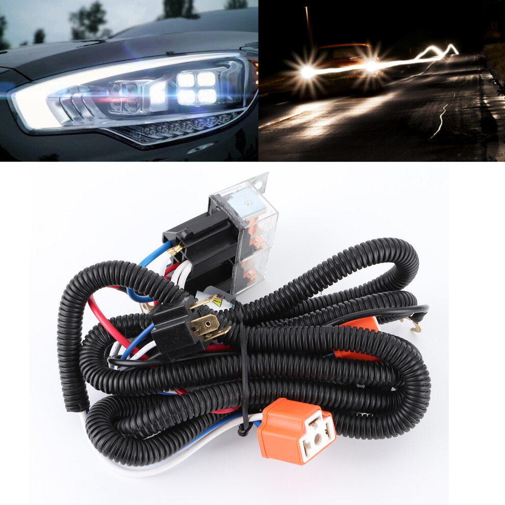 Headlight Relay Wiring Kit 2Pc 12V 40A 55W 7340572699442