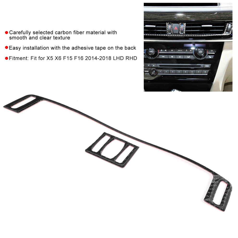 Carbon Fibre Centre Air Vent Trim X5 X6 F15 F16 7340572719584