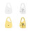 Petal Designed Earring Stabilizers Secure Fit For-white gold 1