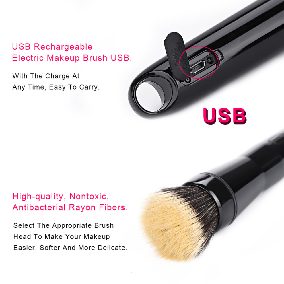 Electric Rotating Makeup Brush USB C