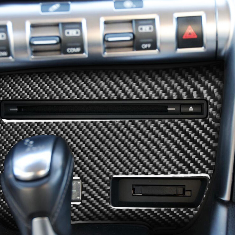 Carbon Fibre Cd Player Trim For Gtr R35 Black 7340572719225