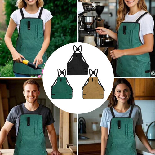 Tool Storage Apron Work Apron for Various Professional-Black 2