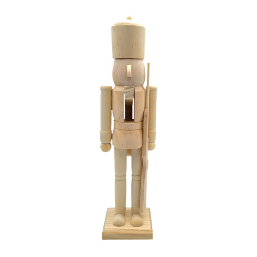 Casse-noisette en bois brut, 38 cm