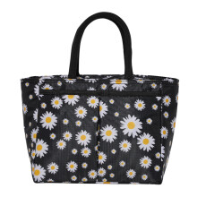 Japanese-style daisy bento bag portable lunch insulation bag