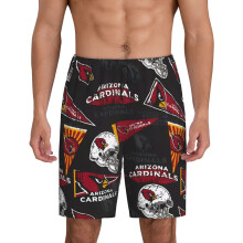 Calça de pijama curta masculina dos Cardinals com o logotipo do time de futebol americano