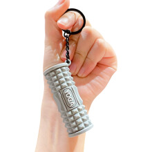 Mini-Yoga-Schaumstoffroller-Schlüsselanhänger für-Grau