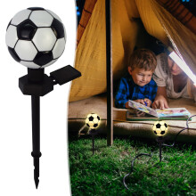 Solar buitenverlichting met grondpen, voetbalvormig, 6 stuks