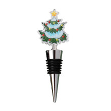 Bouchon de vin de Noël à motif dessin animé (1 pièce)