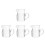 4Pcs Clear Pc Mini Wine Dispenser with Handle for Restaurant 1