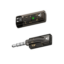 2Pcs/set Mini 3.5mm To Type C Connectors Adapter-light black