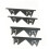Adjustable Spring Loaded Stove Side Gaps Covers Stainless-black 1