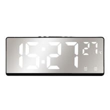 Horloge murale YOBOLK, affichage numérique couleur, température et humidité