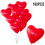 Ballons en forme de cœur rouges premium 30 cm 1