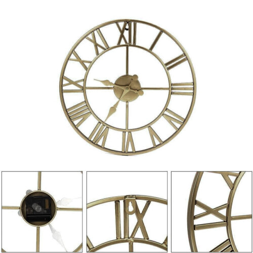Copper Roman openwork wall clock 40 cm
