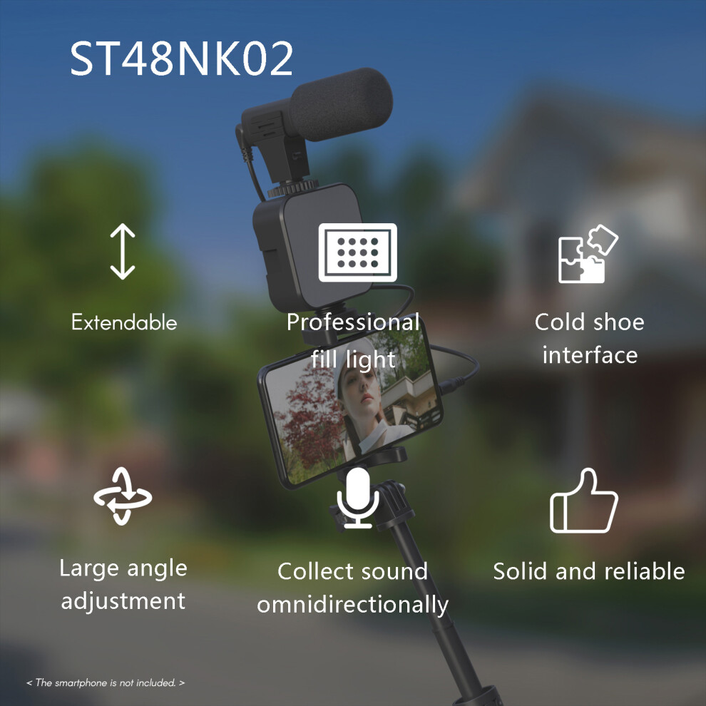 Smartphone Video Kit Tripod With Microphone Light 7340572994905