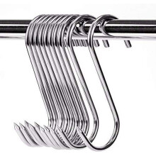 Ganchos para carne de acero inoxidable de 9,9 cm (3,9 pulgadas) - 10 unidades