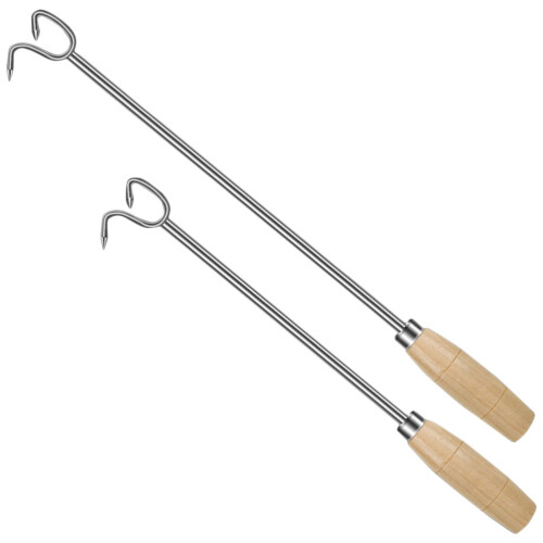 Crochets à viande en acier inoxydable (2 pièces)