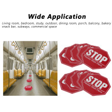 Public Area Wait Here Sticker 2pcs