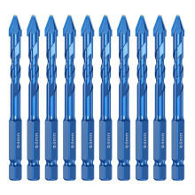 Pack Of 10 Reliable Alloy Drill Bits For Porcelain Ceramic And