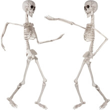 Bewegliche Skelett-Halloween-Dekoration, 91 cm, 2er-Pack