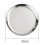 Assiette plate en acier inoxydable 25 cm 1