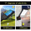 Poste de luz solar externo à prova d'água com sensor de movimento (1 unidade) 4