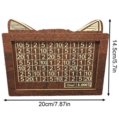 Boîte de rangement de bureau en bois avec comptoir 1