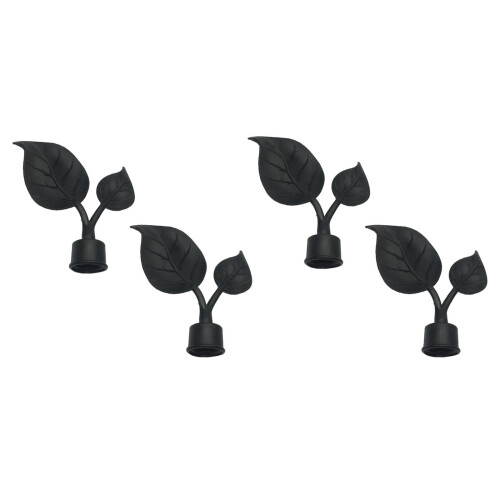 Embouts décoratifs pour tringle à rideaux (4 pièces)