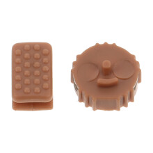 1Plastic Brown Hearing Aid Control Knob Spare Part for Household Use