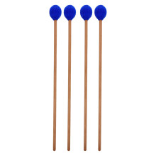 4Pièces Maillets Percussion Marimba Xylophone Bois Bleu Têtes Laine