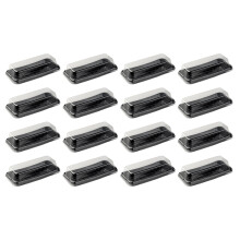 48Pièces Boîtes De Rangement Noires Pour Pain Mousse Couvercle