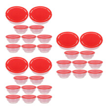 30Pièces Bouchons Seaux Plastique Rouge Étanche Pour Stockage Chimique