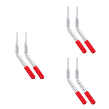 6Pièces Barres De Allongées Fer Rouge Pour Fauteuil Roulant