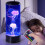 Night Light Lava Lamp LED 7-Color Round Black 7