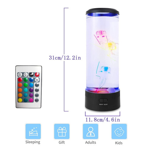 Night Light Lava Lamp LED 7-Color Round 2