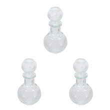 3Pcs Clear Glass Whiskey Dispensers with Stopper for Precise Pouring