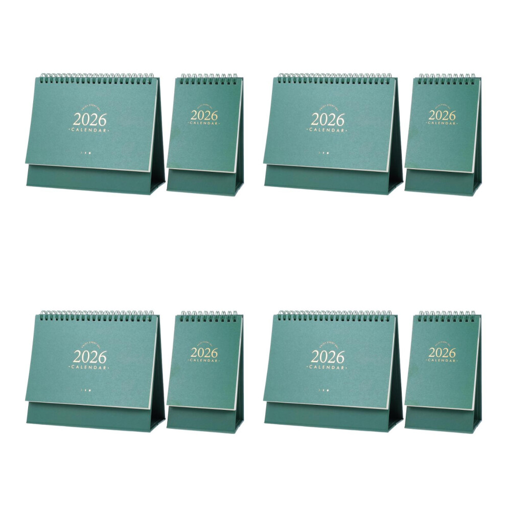 Photos - Other Office Equipment 8Pcs Mini Standing Desk Calendar  Green Daily Office Planner 2026